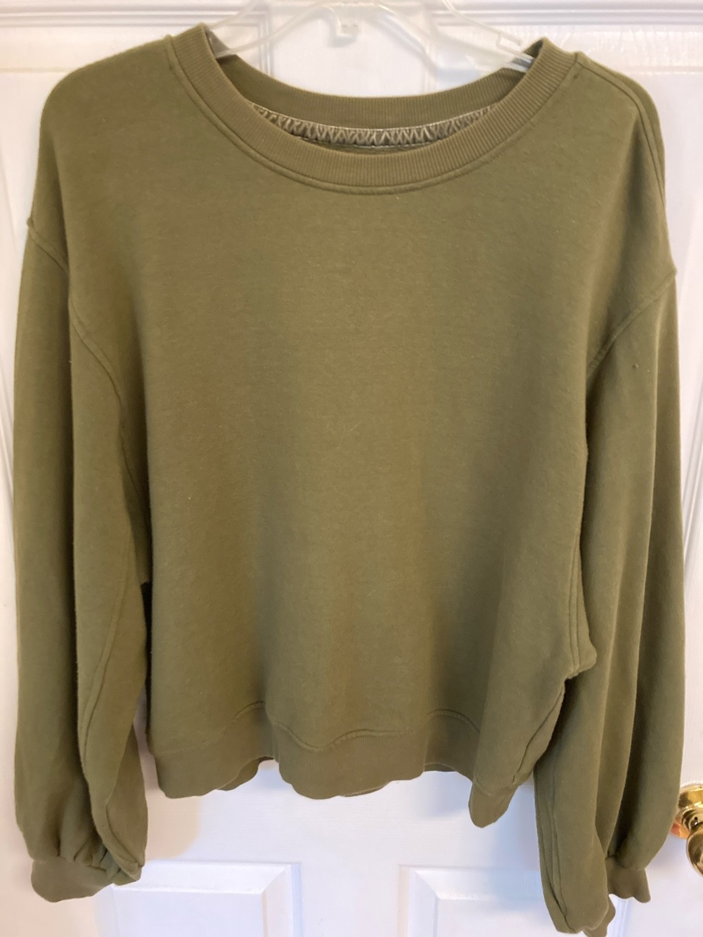 UGG Oversized Olive Green Fleece Pullover